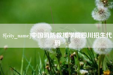 鹤岗中国消防救援学院四川招生代码