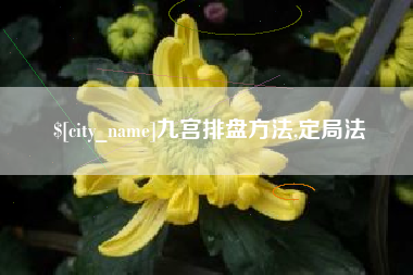 鹤岗九宫排盘方法,定局法