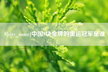 鹤岗中国9块金牌的奥运冠军是谁