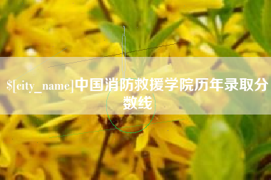 鹤岗中国消防救援学院历年录取分数线