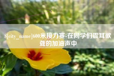 鹤岗600米接力赛-在同学们震耳欲聋的加油声中