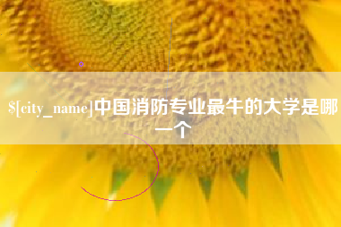 鹤岗中国消防专业最牛的大学是哪一个
