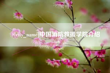 鹤岗中国消防救援学院介绍