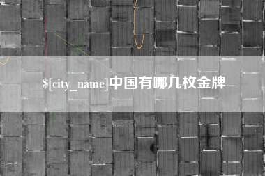 鹤岗中国有哪几枚金牌