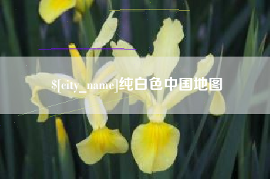 鹤岗纯白色中国地图