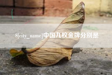 鹤岗中国九枚金牌分别是