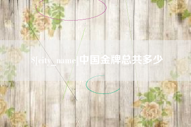 鹤岗中国金牌总共多少