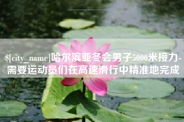 鹤岗哈尔滨亚冬会男子5000米接力-需要运动员们在高速滑行中精准地完成