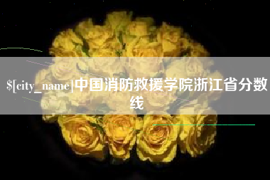 鹤岗中国消防救援学院浙江省分数线