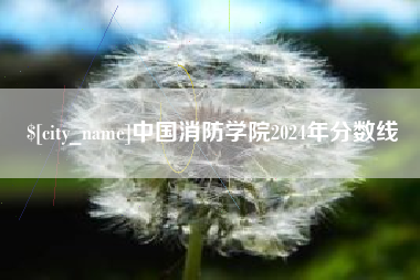 鹤岗中国消防学院2024年分数线