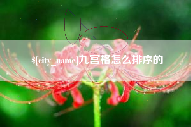 鹤岗九宫格怎么排序的