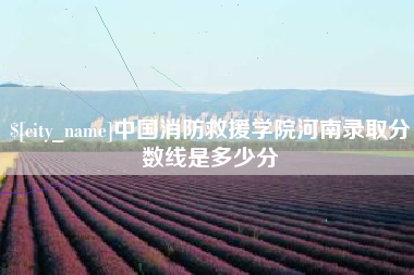 鹤岗中国消防救援学院河南录取分数线是多少分