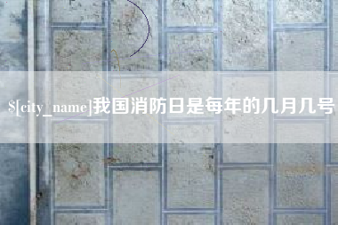 鹤岗我国消防日是每年的几月几号