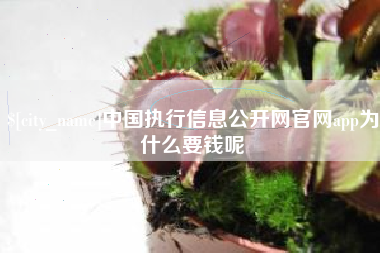 鹤岗中国执行信息公开网官网app为什么要钱呢