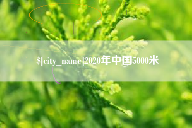 鹤岗2020年中国5000米