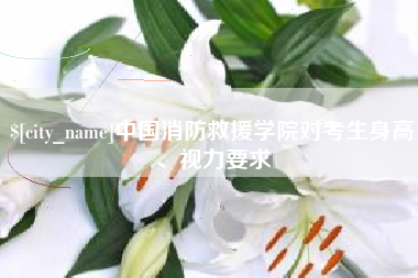 鹤岗中国消防救援学院对考生身高、视力要求