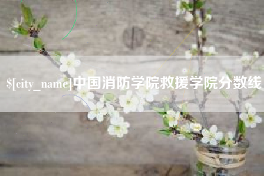 鹤岗中国消防学院救援学院分数线
