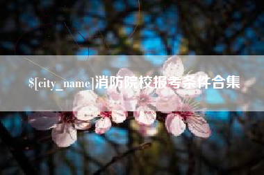 鹤岗消防院校报考条件合集